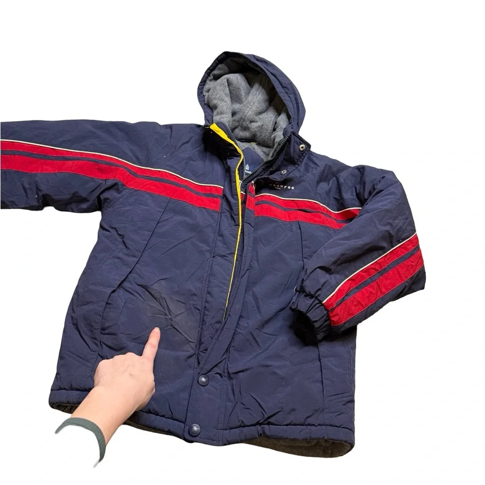 ✨🧥 Vintage London Fog‎ Ski-Style Navy Puffer Jacket Youth Large 14–16 🧥✨
